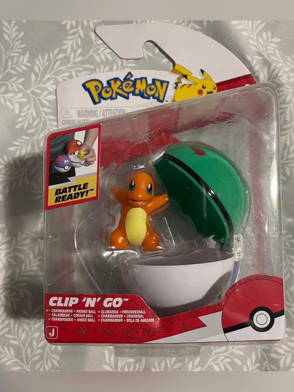 New in Box Jazwares Pokemon Charmander Clip and Go Toy Figure Collectable Gift